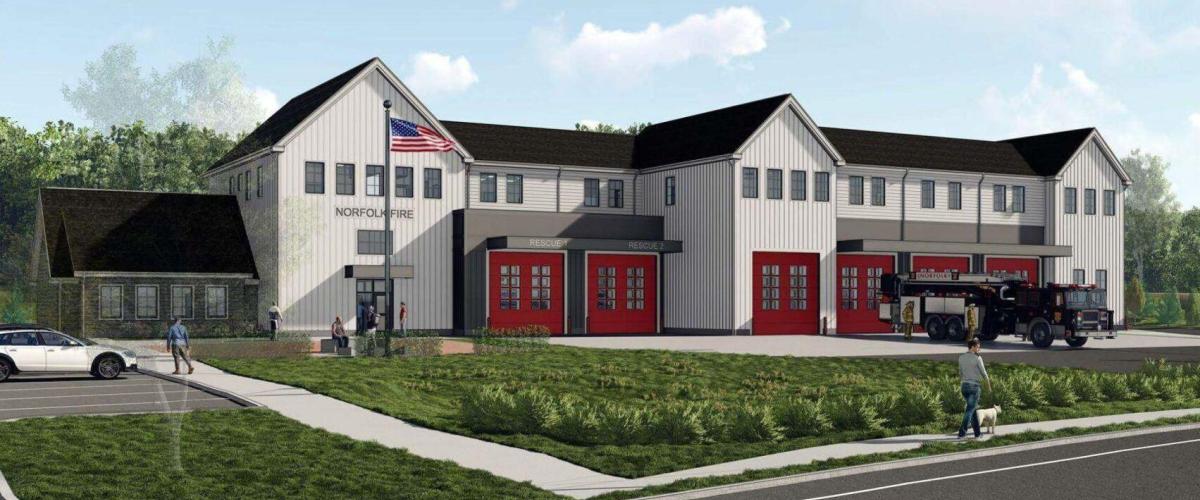 Rendering of the Norfolk Fire Station