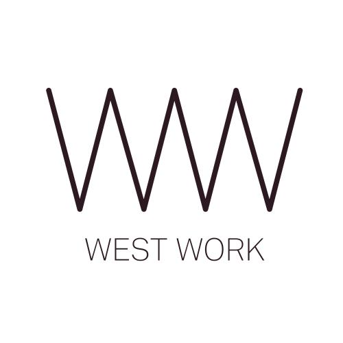 The company logo is two capitol W letters side by side with the words West Work underneath.