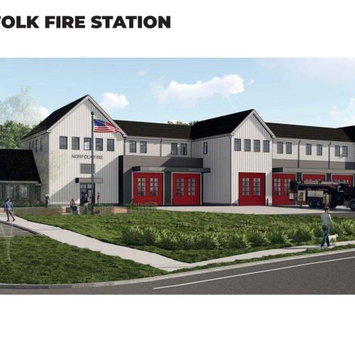 Rendering of the Norfolk Fire Station